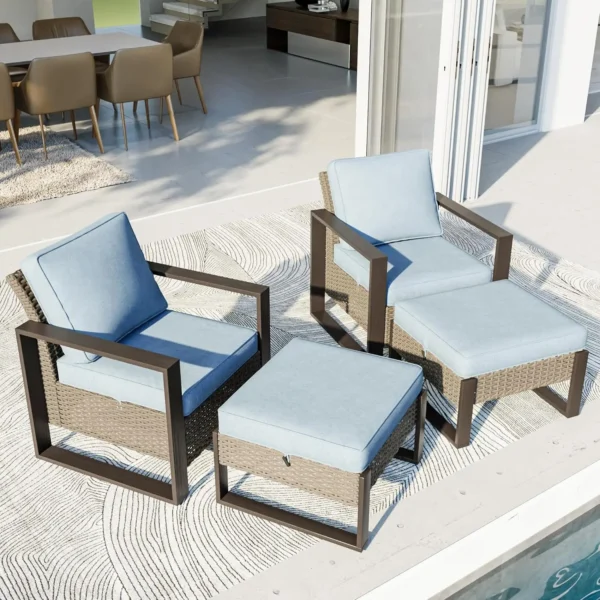 4 Piece Patio Furniture Set