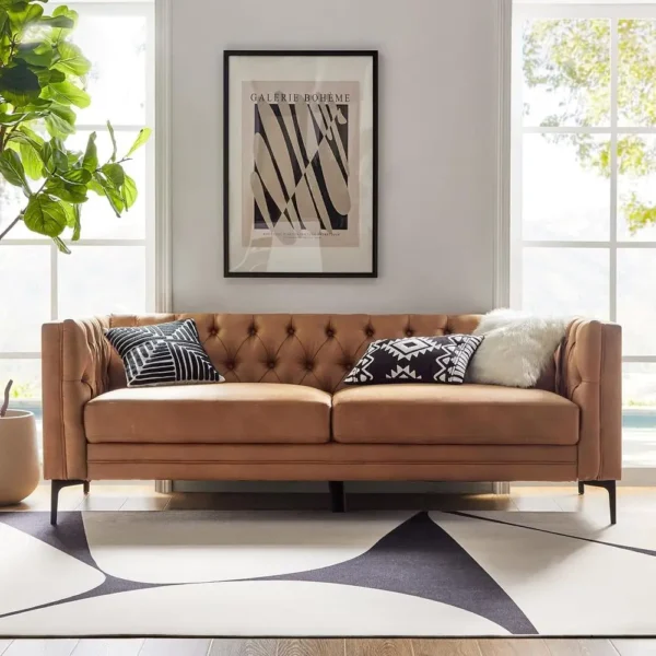 3-Seater Modern Upholstered Sofa